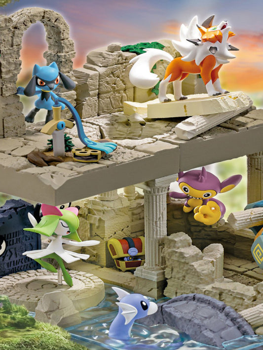 Pokémon – Diorama Collection “Old Castle Ruins” (Complete Box of 6) #BE